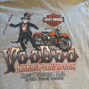 Harley-Davidson Gray Voodoo Skeleton Tee